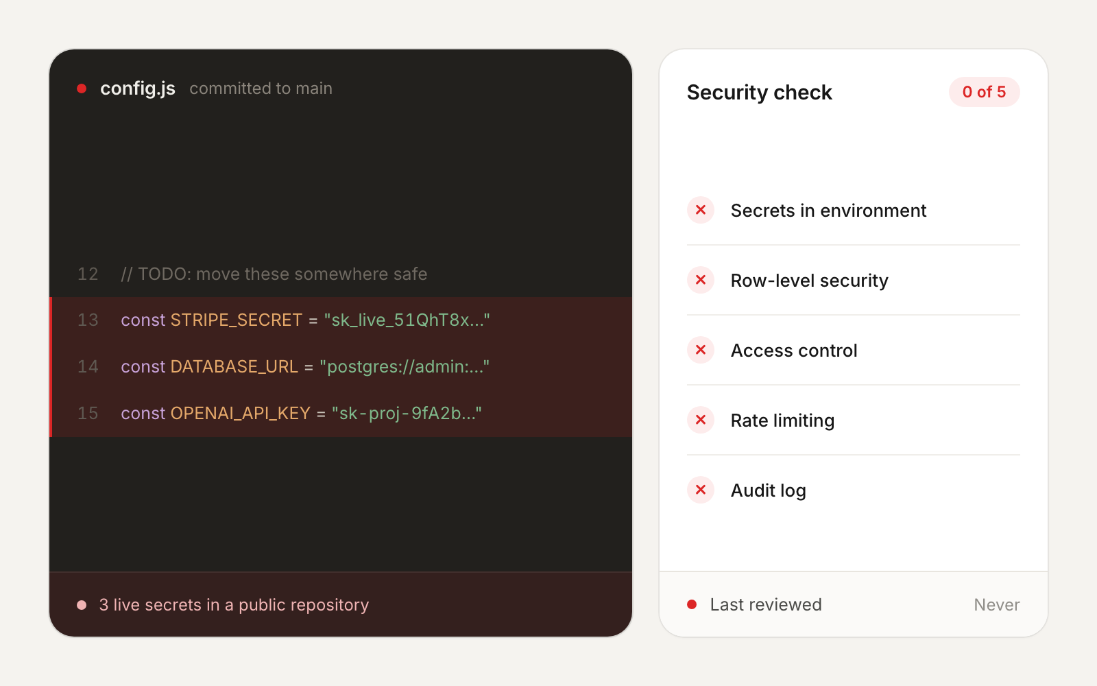 Your API keys are&nbsp;in&nbsp;the&nbsp;code — pseudo-UX preview
